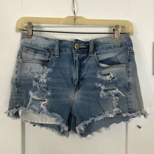 American Eagle High Waisted Denim Shorts
